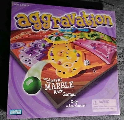 Aggravation MB 2002 Juego Clásico Marble Race - Completo Foto 1 de 2