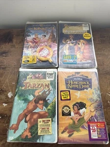 4 VHS lot Disney Family/Kids Favorites Rare Edition Included All Brand New!! #1 - Picture 1 of 4