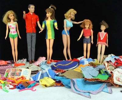 6 muñecas Mattel de colección: Francie, Ken, TNT GoGo CoCo, Midge, Skooter y Skipper ++ Foto 1 de 4