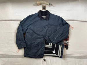 Levi's Waxed Engineer Chore Jacket 2XL Sherpa Fleece Showerproof Warm Blue 2017 - Picture 1 of 18