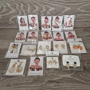 Bundle of Ladies Fashion Jewellery Dangle/Drop Earrings Job Lot - Picture 1 of 7
