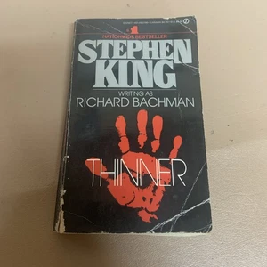 Vintage Stephen King Richard Bachman Paperback Thinner 1985 1st Signet Printing - Picture 1 of 4