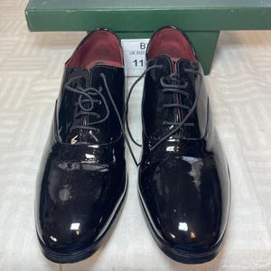 SAMUEL WINDSOR Men's US 11.5 Black Patent Leather Prestige Collection Shoes - Picture 1 of 12