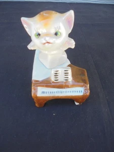 VINTAGE CAT & PIANO SALT & PEPPER SHAKERS MADE IN OCCUPIED JAPAN - Picture 1 of 8