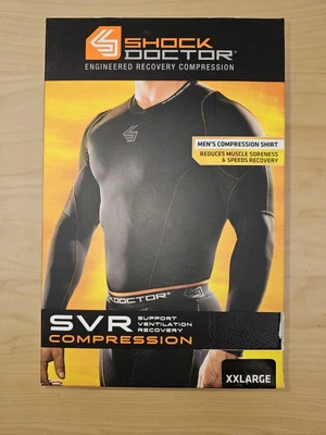 Shock Doctor 734 SVR Recovery Compression Long Sleeve Shirt Mens XXL 2XL NOS - Image 1 of 4