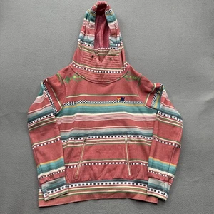 Sudadera con Capucha Aviator Nation Para Mujer Mediana Multicolor Rayas Pullover Hecho en EE. UU. Bolsillos - Imagen 1 de 10