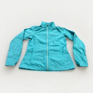 Columbia Giacca Donna Teal Switchback II Impermeabile Full Zip Cappuccio Nascosto M RL2149 - Foto 1 di 11