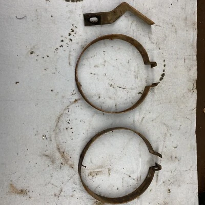 1970’s Vintage John Deere 600 Snowmobile Muffler Exhaust Mounts 400? 440 - Image 1 of 2