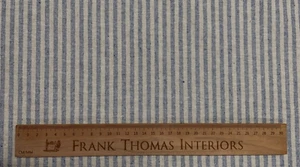 Columbia Streifen French Linen MER BLAU 280cm breit Vorhang Rollo Polsterstoff - Bild 1 von 7