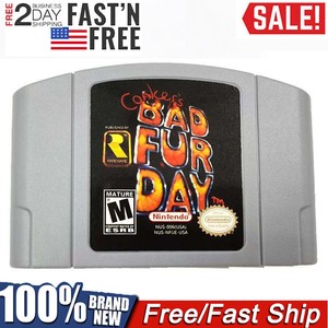 Conker's Bad Fur Day Video Game Cartridge Console Card For Nintendo N64 Ur