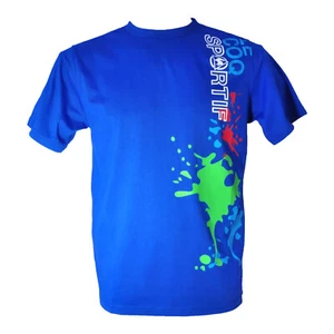 Le Gallo Sportif TIBIA Junior Moda Informal de Tendencia Gráfico Camiseta Azul - Imagen 1 de 1