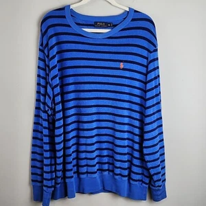 Polo Ralph Lauren Talla XL Azul Rayas Terry Jersey - Imagen 1 de 9