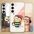 Owl Phone Case for Samsung Galaxy S24 S23 FE S22 Pro S21 Ultra A25 A15 A54