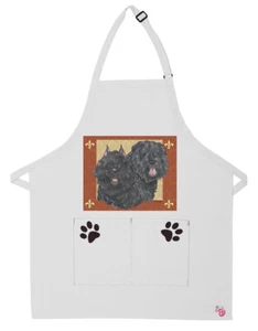 Bouvier des Flandres Dog Apron Two Pocket Bib Apron with Adj Neck - Picture 1 of 1
