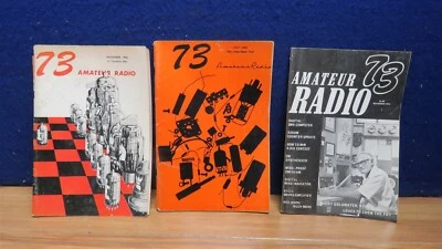Vintage QST 73 AMATEUR RADIO MAGAZINE Ham Radio X 3 592531 - Image 1 of 2