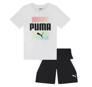 Puma Boy's 2-Piece T-Shirt & Shorts Set White Size 5 4375 - Picture 1 of 1