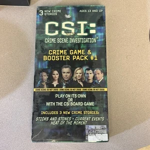 CSI - Crime Scene Investigation Crime Game Booster Pack #1 NUEVO Sellado - Imagen 1 de 3