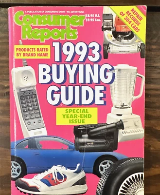 Consumer Reports Buying Guide Special Year End Issue 1993 - Image 1 of 4