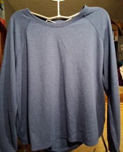 Karen Neuburger Long Sleeve Shirt Women's Blue Comfy Top Size XL - Picture 1 of 7