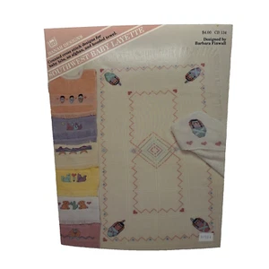 Banar Designs Southwest Baby Layette VTG 80s Cross Stitch Booklet - Picture 1 of 4