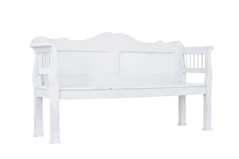 GUSTAVIAN INSPIRED 19TH CENTURY SWEDISH PINE BENCH Cover