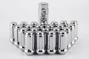 24 GORILLA Chrome Spline 6 LUG NUT KIT (14X1.5mm) fits 2019-2023 DODGE RAM 1500 - Picture 1 of 3