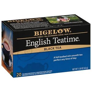 Bigelow English Teatime Black Tea, Caffeinated, 20 Count (Pack of 6), 120 Total