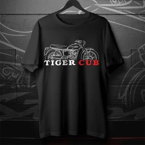 Triumph Tiger Cub 200 1954-1968 Motorcycle T-Shirt for Riders - Picture 1 of 50
