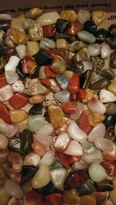 4 lb. Zentron Crystals Collection Africa Tumbled mixed stones - Picture 1 of 3