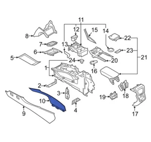 For Lincoln MKX 2016-2018 Lincoln FA1Z5804608AD Right Upper Console Trim Panel - Bild 1 von 1