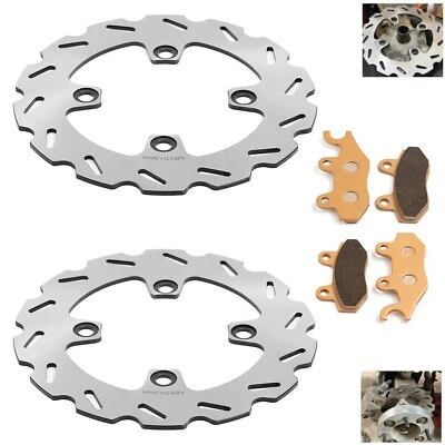 Front Brake Disc Rotors Pads For Kawasaki Brute Force 750 KVF750 4x4i 2005-2022 - Image 1 of 4