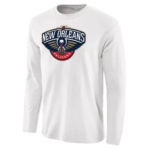 New Orleans Pelicans Fanatics Primary Logo L/S T-Shirt SZ:XL ZION WILLIAMSON NBA - Picture 1 of 4