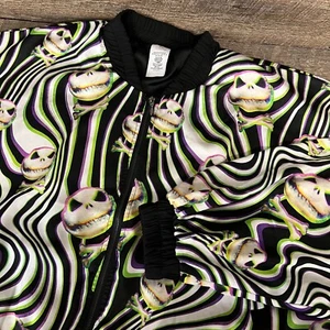 Disney Parks Nightmare Before Christmas Jack Skellington Bomber Jacket Size 2X - Picture 1 of 13