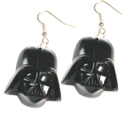 ENORMES PENDIENTES FUNKY DARTH VADER Star Wars Ciencia Ficción Villano Fuerza Bisutería Foto 1 de 3