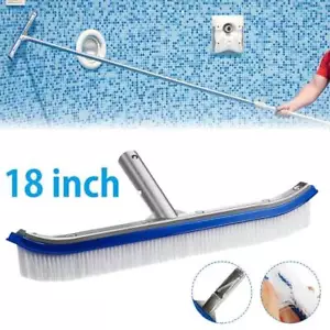 Testina Spazzola Pulizia Piscina 18" Lega Alluminio Alta Qualità Setola Nylon - Foto 1 di 12