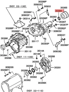 MITSUBISHI L200/PAJERO/MONTERO PARAOLIO ALBERO PRIMARIO RIDUTTORE OEM MD731708 - Foto 1 di 8