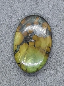 Turquoise Natural Tibetan Oval Cabochon 30.55TCW - Picture 1 of 12