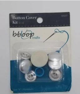 Button Cover Kit (6 Count -5/8") lot of 2. (12 total) - Picture 1 of 1