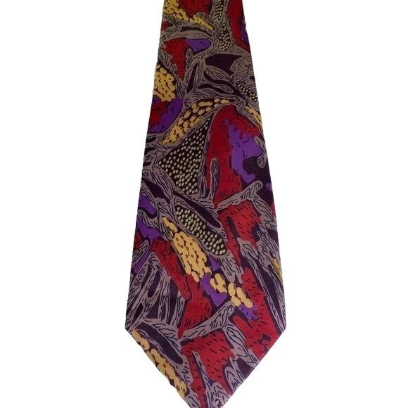 Mulberry Thai Silk Men's Tie Hand Sewn Grade A Thai Silk"Carmel by the Sea" - Image 1 of 4