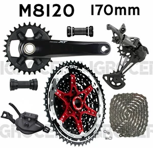(170mm) Shimano XT M8120 1x12speed Groupset w/ SunRace Cassette CSMZ902 11/51T - Picture 1 of 4
