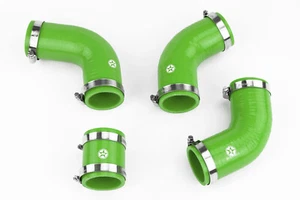 Silicone Intercooler Hoses fit Land Rover Defender 200TDI Stoney Racing Green - Picture 1 of 4