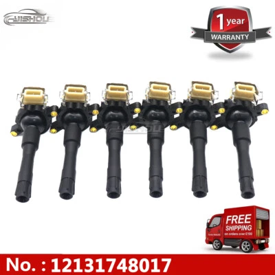 6PCS Pack Ignition Coil For BMW 325i 2.5L 740i X5 4.4L 528i 328i 2.8L 525i UF300 - Imagem 1 de 4