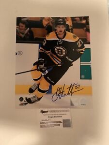 Dougie Hamilton Boston Bruins Autograph 8x10 Photofile Photo With Frameworth COA