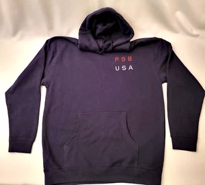 Pet Shop Boys Unity Tour 2022 PSB USA Hoody Hoodie Size Large Navy Blue New - Picture 1 of 8