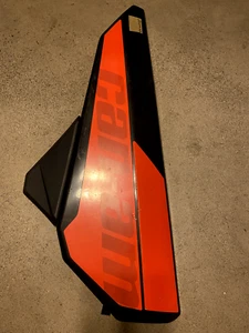 CAN AM MAVERICK TURBO X3 1000 LEFT DRIVER DOOR FRAME BAR COVER SKIN PLASTIC RED - Picture 1 of 7