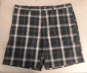 Ben Hogan Performance Golf Shorts Men's Size 46 Blue Plaid Pockets Lightweight - Picture 1 of 10