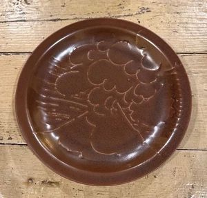 1980 Iron Mountain Stoneware MOUNT ST HELENS 9" Luncheon Plate Nancy Lamb RARE - Picture 1 of 8