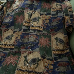 TORI RICHARD HERREN GR. L BAUMWOLLE KURZARM PRINT HAWAII HEMD - NEUWERTIG - Bild 1 von 6