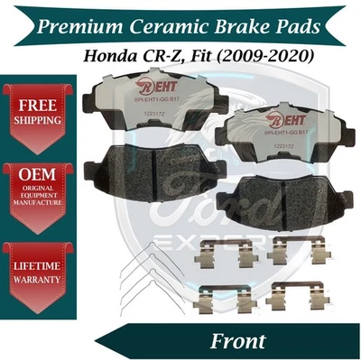 Nuevo kit de pastillas de freno delanteras de cerámica OE para Honda CR-Z 2009-2020 Fit 9 años de garantía Foto 1 de 4