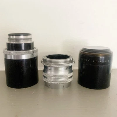 Rare SOM Berthiot f4.5 145 mm Vintage Screw Mount French Camera Lens - Image 1 of 4